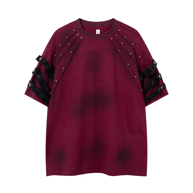 Men's High Street Vintage Oversized Hip Hop T Shirt With Rivets Fashion Streetwear Loose Fit Vibe Style Trees Baggy Short Sleeve
Men's High Street Vintage Oversized Hip Hop T Shirt With Rivets Fashion Streetwear Loose Fit Vibe Style Trees Baggy Short Sleeve