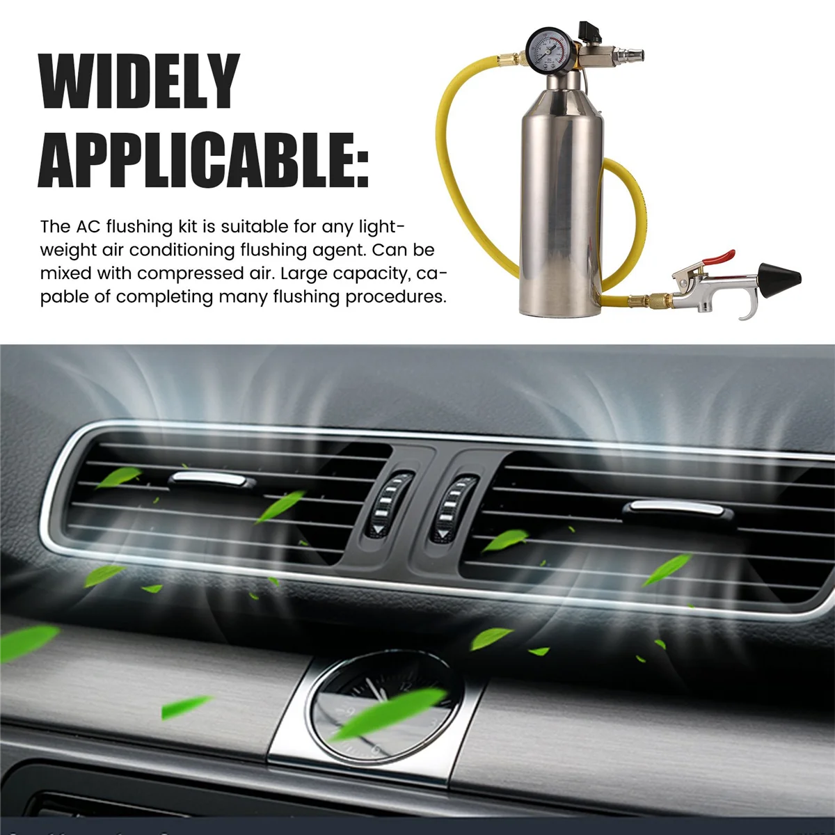 A24I Air Conditioning Flushing Kit, Car Air Conditioning Pipe Cleaning Tool Set, R134A R404 Air Conditioning System Flushing
A24I Air Conditioning Flushing Kit, Car Air Conditioning Pipe Cleaning Tool Set, R134A R404 Air Conditioning System Flushing