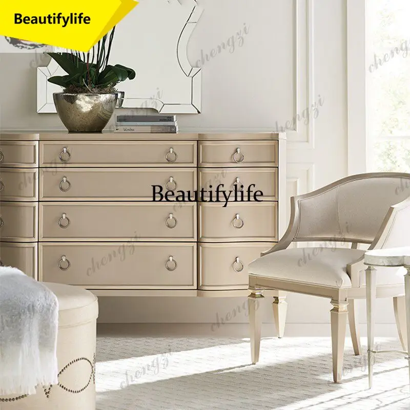 A17 American light luxury solid wood bedroom dresser chest cabinet bedside cabinet modern living room champagne gold drawer cabi
A17 American light luxury solid wood bedroom dresser chest cabinet bedside cabinet modern living room champagne gold drawer cabi
