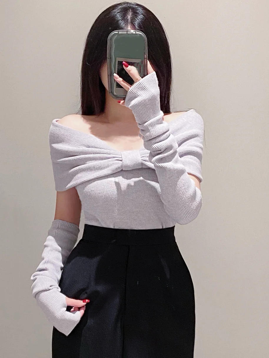 Sweet Style Knot One Shoulder Sleeveless Slim Fit Knitted Sweater Pure High Quality A261301 for Women Breathable
Sweet Style Knot One Shoulder Sleeveless Slim Fit Knitted Sweater Pure High Quality A261301 for Women Breathable