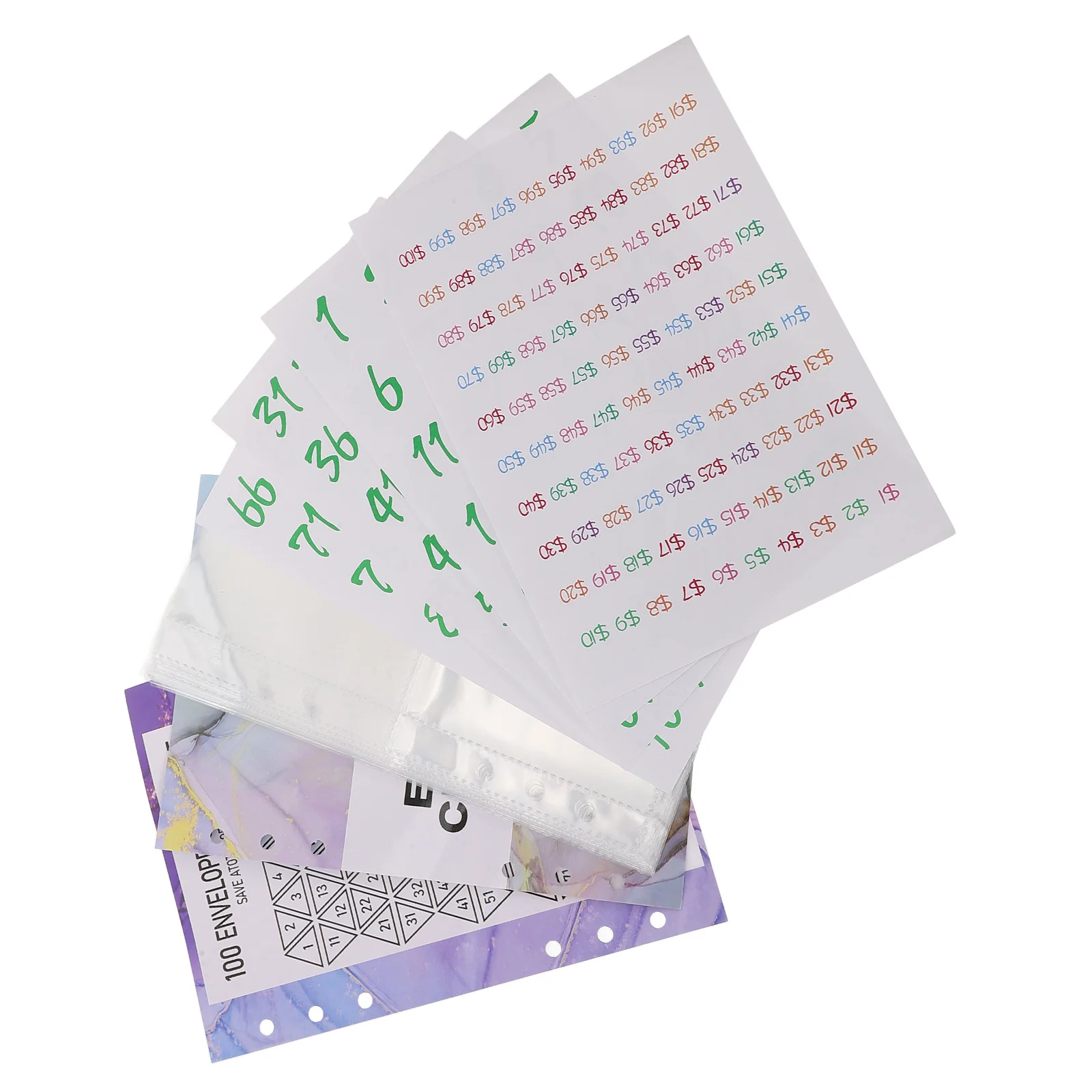1Set Saving Challenge Refills for Money Binder Inner Page Replacement Includes DIY Number Stickers Protective Card Films
1Set Saving Challenge Refills for Money Binder Inner Page Replacement Includes DIY Number Stickers Protective Card Films