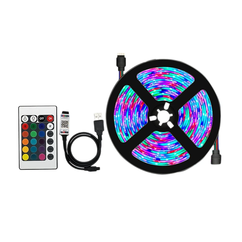 Светодиодная подсветка с контроллером, гибкий Rgb контроллер 5V2835 с 24 клавишами, не водонепроницаемый задний фон для телевизора
Светодиодная подсветка с контроллером, гибкий Rgb контроллер 5V2835 с 24 клавишами, не водонепроницаемый задний фон для телевизора