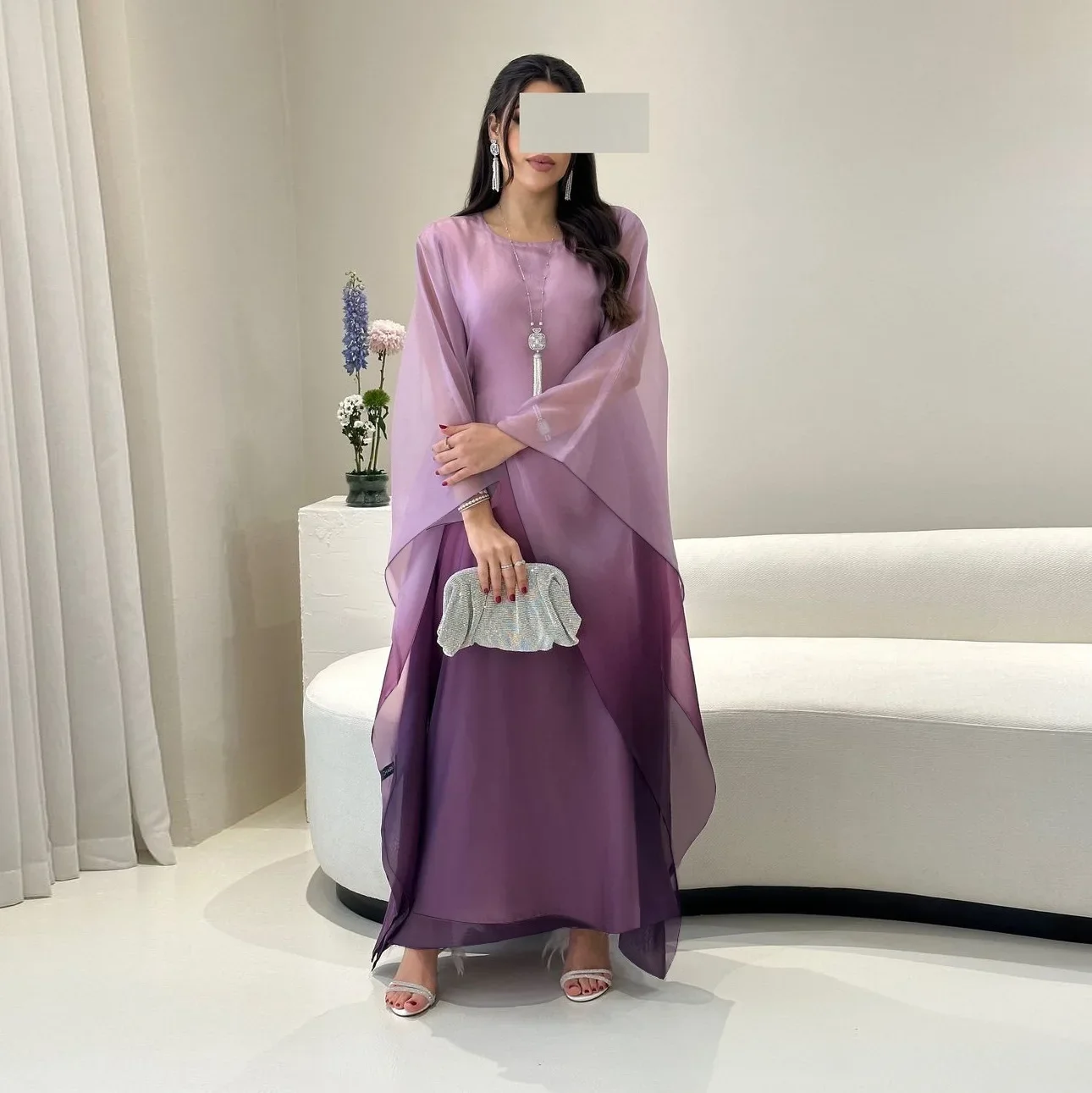 Modest Muslim Satin Gradient Dress Abaya Eid Mubarak Djellaba Women Ramadan Islam Clothing Dubai Turkey Kaftan Marocain Jalabiya
Modest Muslim Satin Gradient Dress Abaya Eid Mubarak Djellaba Women Ramadan Islam Clothing Dubai Turkey Kaftan Marocain Jalabiya