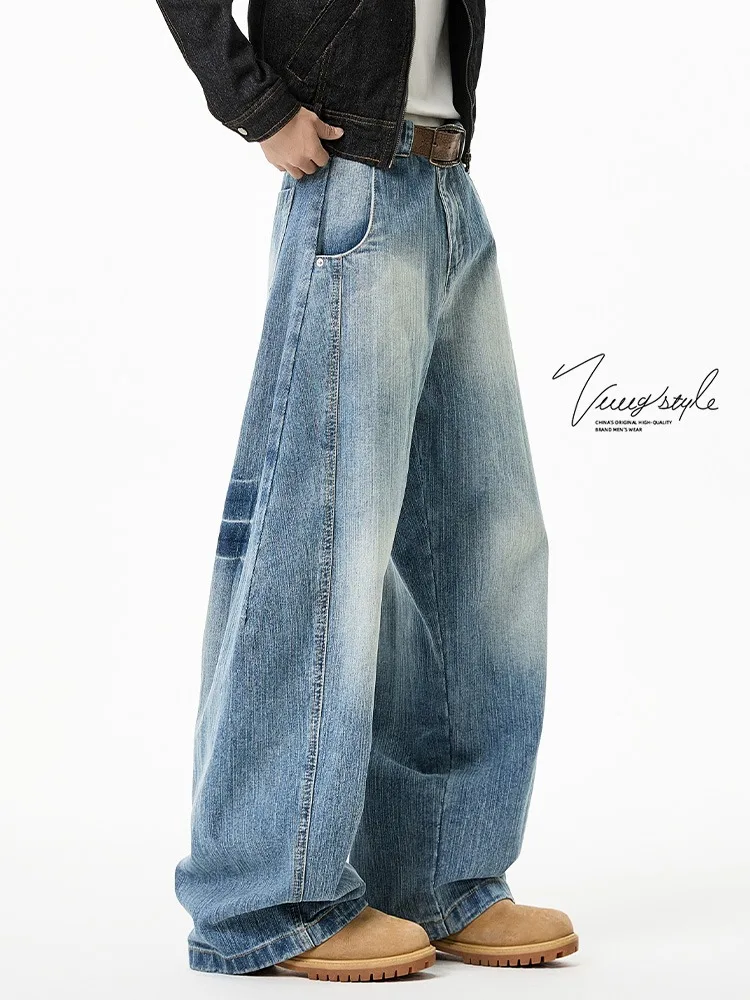 Мужские джинсы в американском ретро-стиле, широкие, осенне-зимние, приталенные, модные, больших размеров, повседневные, прямого кроя, свободного кроя, классические
Мужские джинсы в американском ретро-стиле, широкие, осенне-зимние, приталенные, модные, больших размеров, повседневные, прямого кроя, свободного кроя, классические