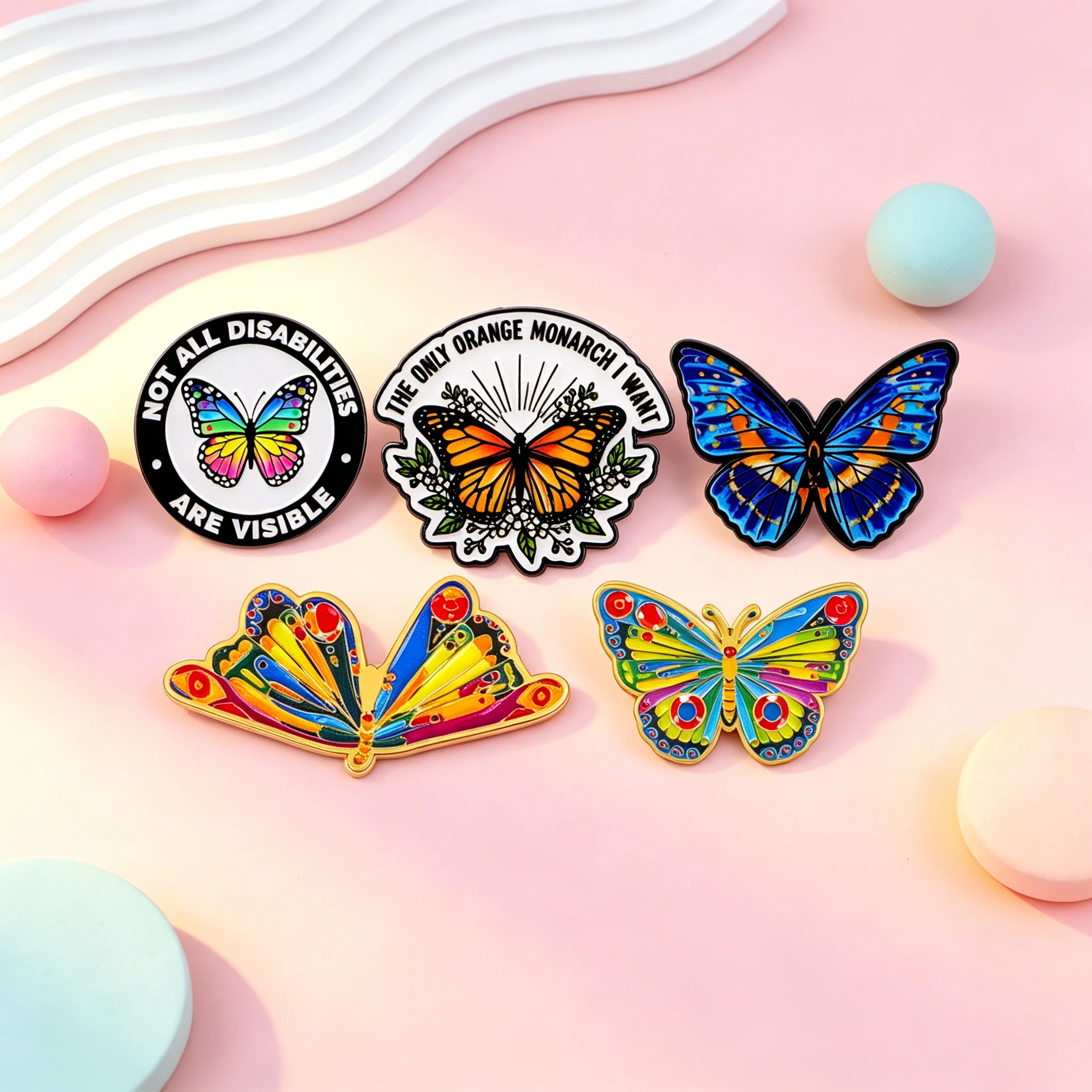 Colorful Butterfly Enamel Pins "The Only Orange Monarch I Want" Brooches Badges Collection Gifts Cosplay Accessories
Colorful Butterfly Enamel Pins "The Only Orange Monarch I Want" Brooches Badges Collection Gifts Cosplay Accessories