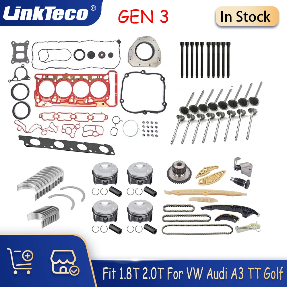 Gen3 Engine Pistons STD Overhaul Kit Fit 2.0 L T CJX DNU for Audi S3 SQ2 TTS VW GTI Clubspor S Golf R Passat Superb 2.0L 2.0T
Gen3 Engine Pistons STD Overhaul Kit Fit 2.0 L T CJX DNU for Audi S3 SQ2 TTS VW GTI Clubspor S Golf R Passat Superb 2.0L 2.0T