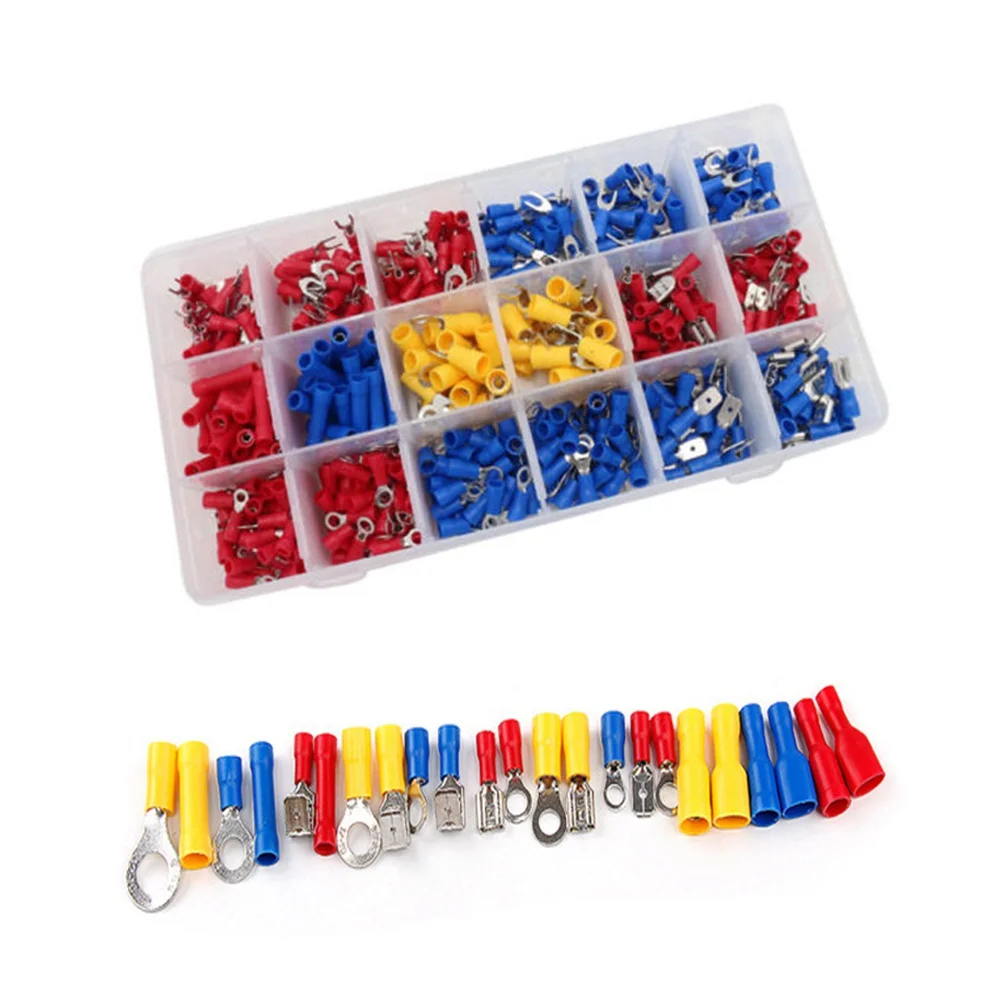 520pcs Terminal Combination Crimp Connector Insulated Electrical Connectors Wire Cutter Crimper Boxed Hardware
520pcs Terminal Combination Crimp Connector Insulated Electrical Connectors Wire Cutter Crimper Boxed Hardware