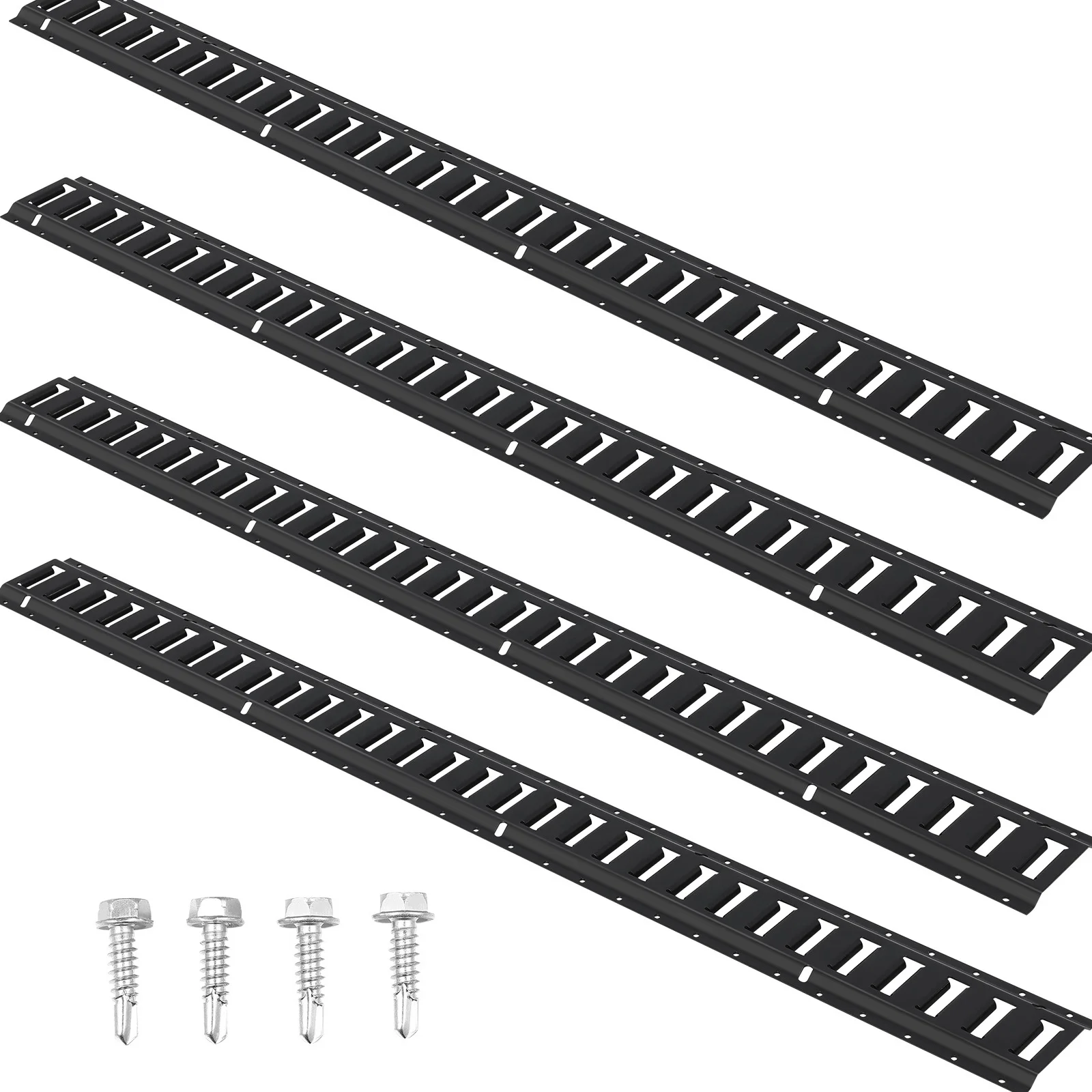 Track Tie Down Rail Kit, 5' Steel Rails, 4 Pack, Secure Cargo & Heavy Loads Up to 2000 lbs, Heavy Duty Etrack Rails with Screws
Track Tie Down Rail Kit, 5' Steel Rails, 4 Pack, Secure Cargo & Heavy Loads Up to 2000 lbs, Heavy Duty Etrack Rails with Screws