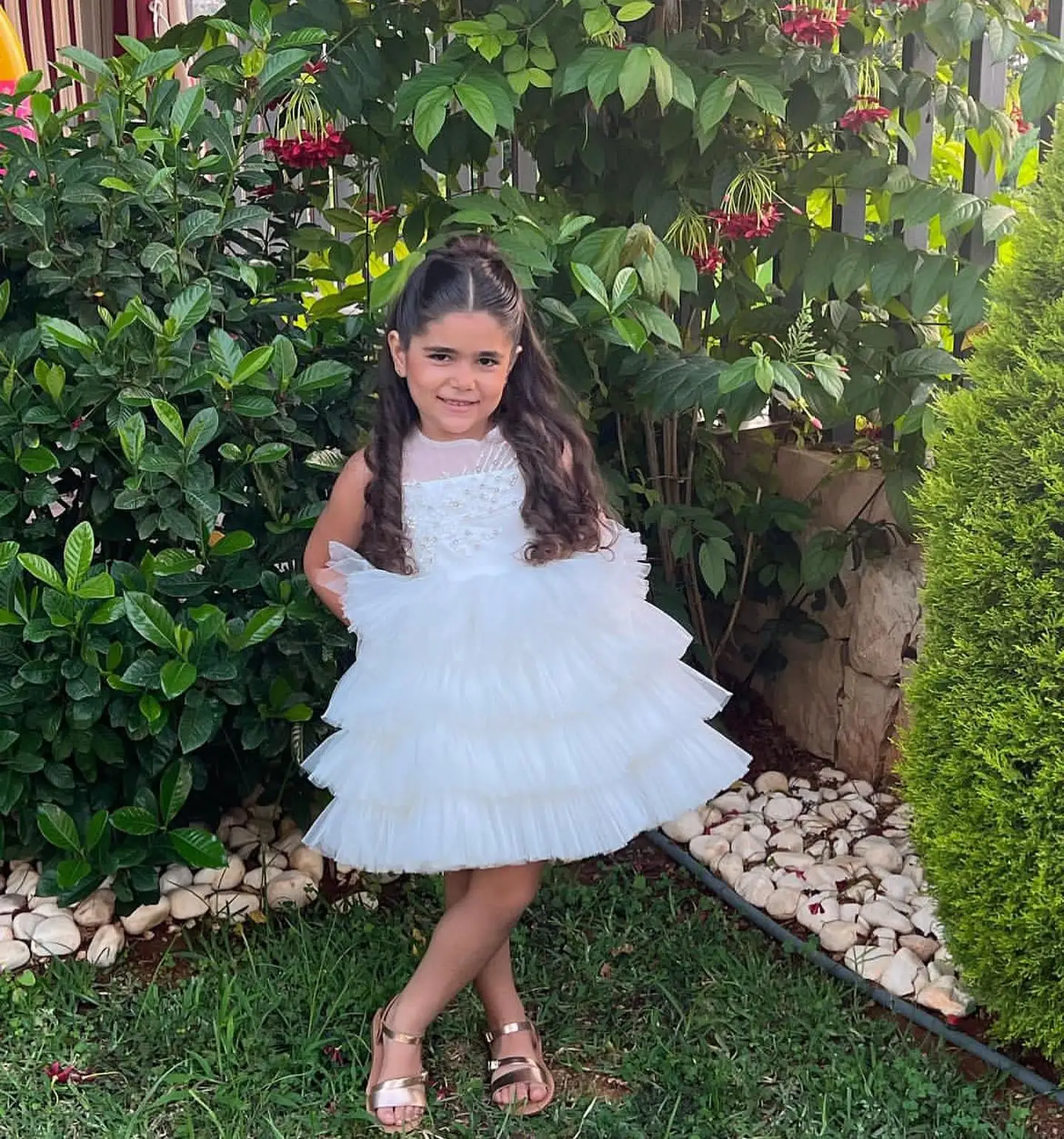 Vintage Flower Girl Dresses for Wedding Luxury Tiered Ruffles Children Birthday Party Gowns Beads Sleeveless Summer Dresses
Vintage Flower Girl Dresses for Wedding Luxury Tiered Ruffles Children Birthday Party Gowns Beads Sleeveless Summer Dresses