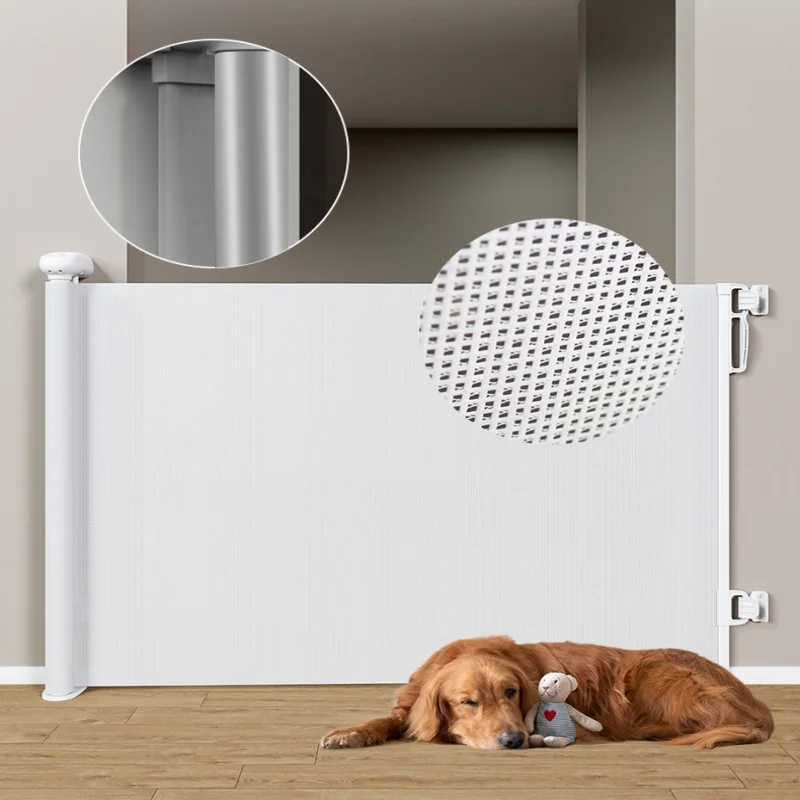 Retractable door barrier, indoor staircase entrance, no need for drilling, children's guardrail, dog fence, pet enclosure
Retractable door barrier, indoor staircase entrance, no need for drilling, children's guardrail, dog fence, pet enclosure