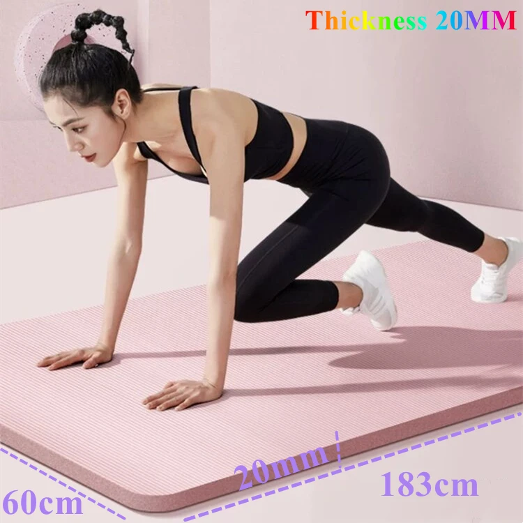 20mm Thicknes Floor Workout Non Slip Yoga Mat 183x60cm Pilates Fitness Mat Yoga Cushion Travel Fitness Exercise Pad for Home Gym
20mm Thicknes Floor Workout Non Slip Yoga Mat 183x60cm Pilates Fitness Mat Yoga Cushion Travel Fitness Exercise Pad for Home Gym