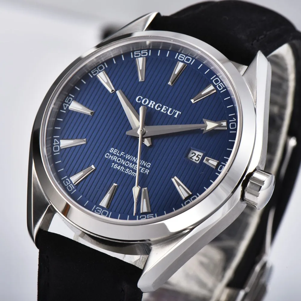 41mm Luxury Corgeut brand Wristwatch clock watch men blue Dial date Leather watch band Sapphire Glass Automatic men watch
41mm Luxury Corgeut brand Wristwatch clock watch men blue Dial date Leather watch band Sapphire Glass Automatic men watch
