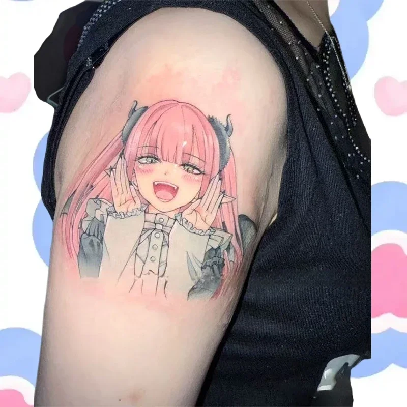 Anime Temporary Tattoos Cartoon Maid Pink Girl Tatoo Body Art Waterproof Long-Lasting Fake Tattoo Sticker for Women Men
Anime Temporary Tattoos Cartoon Maid Pink Girl Tatoo Body Art Waterproof Long-Lasting Fake Tattoo Sticker for Women Men