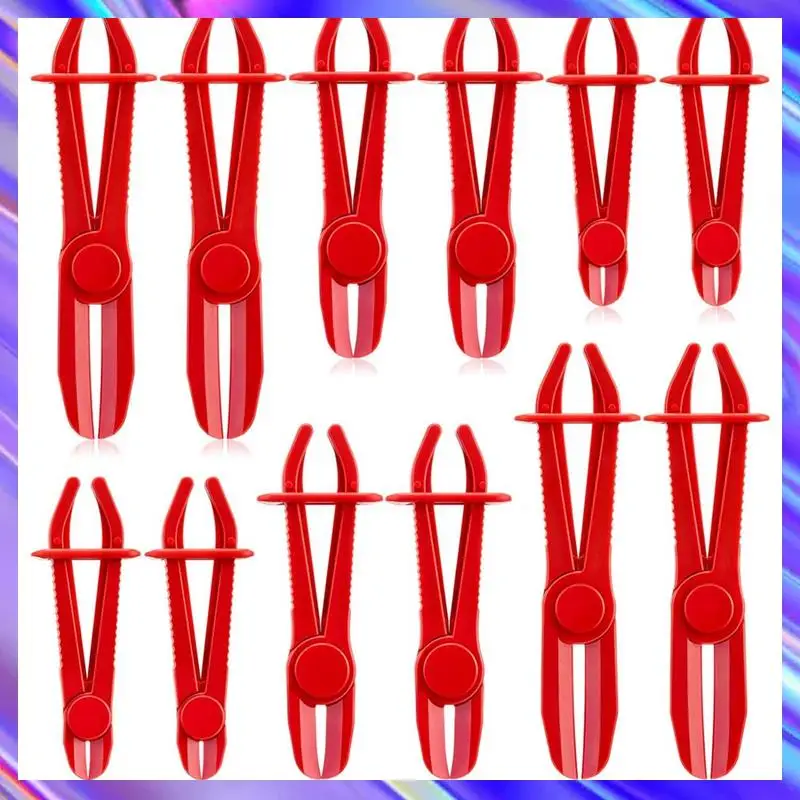 12 Pcs Hose Clamp Pliers Hose Pinch Off Pliers Hose Pliers Fuel Line Clamp Pinch Clamp Tool Red, 3 Sizes
12 Pcs Hose Clamp Pliers Hose Pinch Off Pliers Hose Pliers Fuel Line Clamp Pinch Clamp Tool Red, 3 Sizes