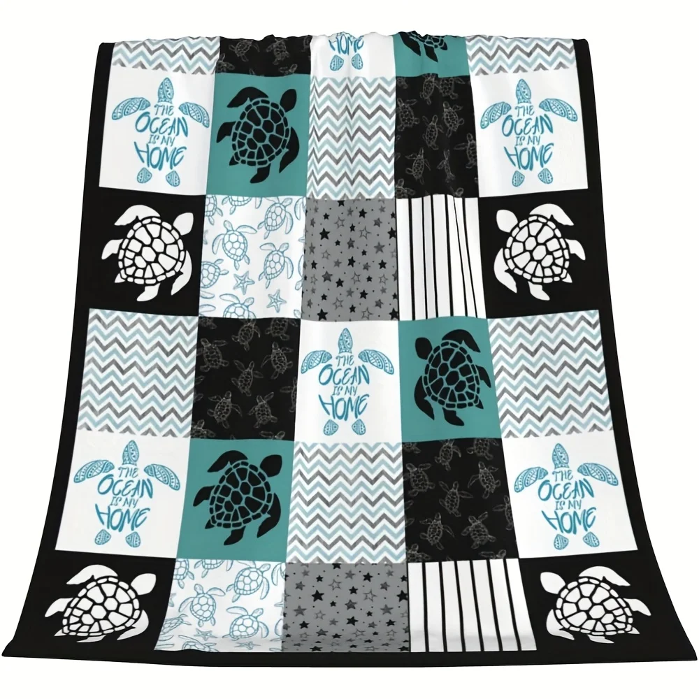 Ocean Voyager Flannel Throw Blanket Soft Sea Turtle Design All Season Cozy Comfort for Marine Life Theme Gift
Ocean Voyager Flannel Throw Blanket Soft Sea Turtle Design All Season Cozy Comfort for Marine Life Theme Gift