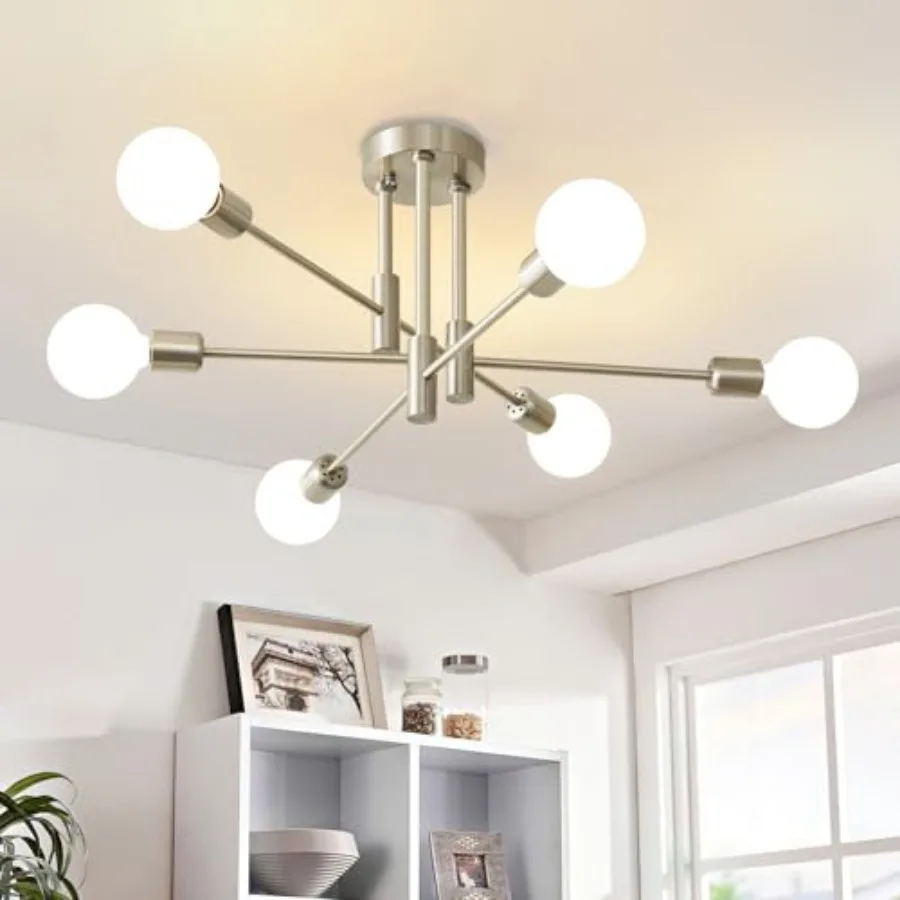 Modern Chandelier Ceiling Light Fixture 6-Light Sputnik Dining Chandeliers 31.18" and Chandelier Over Table Mid Century Lights
Modern Chandelier Ceiling Light Fixture 6-Light Sputnik Dining Chandeliers 31.18" and Chandelier Over Table Mid Century Lights