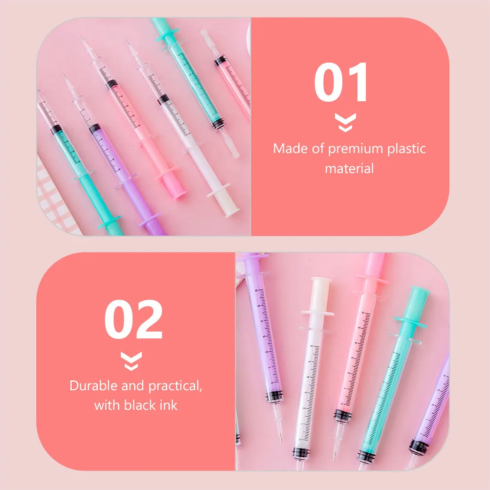 12Pcs Black Syringe Gel Pens Ballpoint Pens for Writing Notes School Supplies Journals Party Favors Gel Pen Signing Pen
12Pcs Black Syringe Gel Pens Ballpoint Pens for Writing Notes School Supplies Journals Party Favors Gel Pen Signing Pen