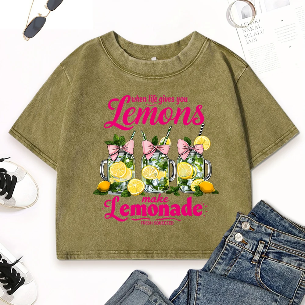 When Life Gives You Lemons Make Lemonade Fresh Squeezed Print Washed T-Shirt Women Slim Hip Hop T Shirts Summer Cotton Clothes
When Life Gives You Lemons Make Lemonade Fresh Squeezed Print Washed T-Shirt Women Slim Hip Hop T Shirts Summer Cotton Clothes