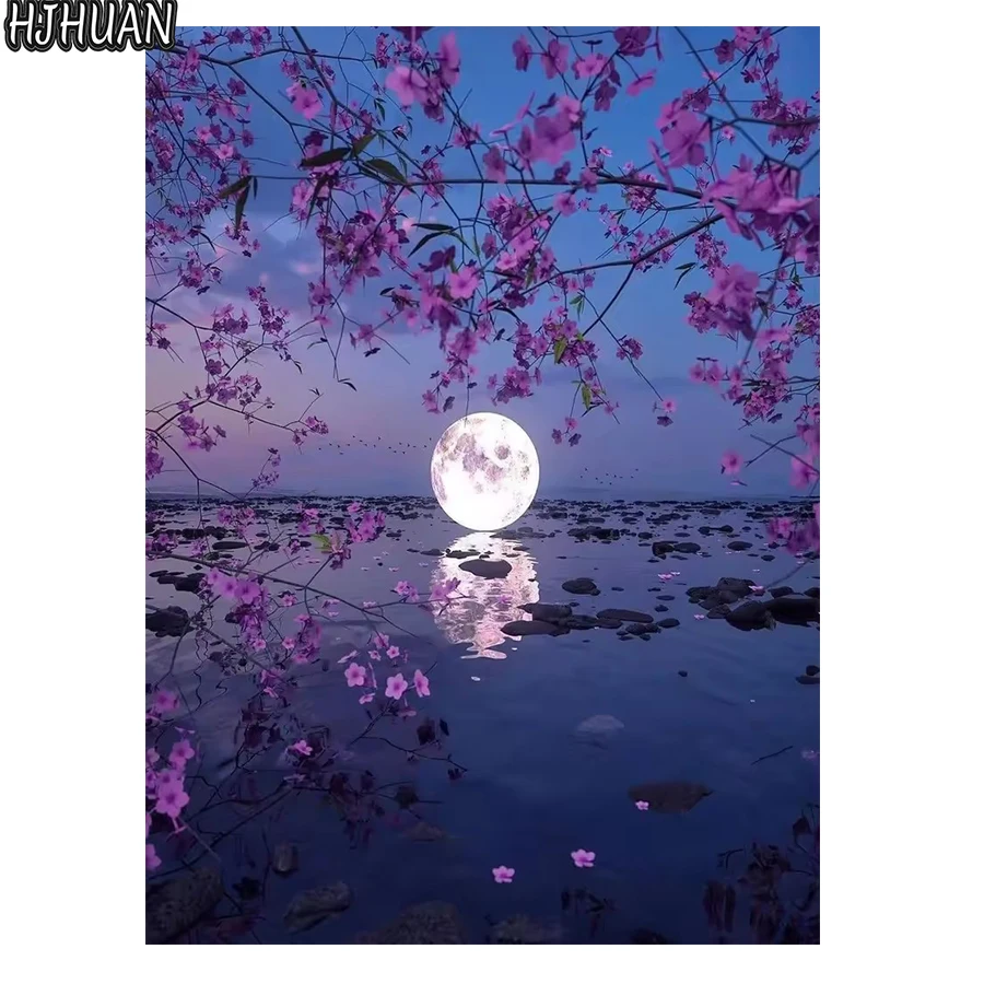 5D DIY Алмазная картина Луна, озеро, цветы, пейзажный комплект Полная дрель Квадратная/круглая вышивка Мозаика Настенные художественные фотографии Декор Подарок.
5D DIY Алмазная картина Луна, озеро, цветы, пейзажный комплект Полная дрель Квадратная/круглая вышивка Мозаика Настенные художественные фотографии Декор Подарок.