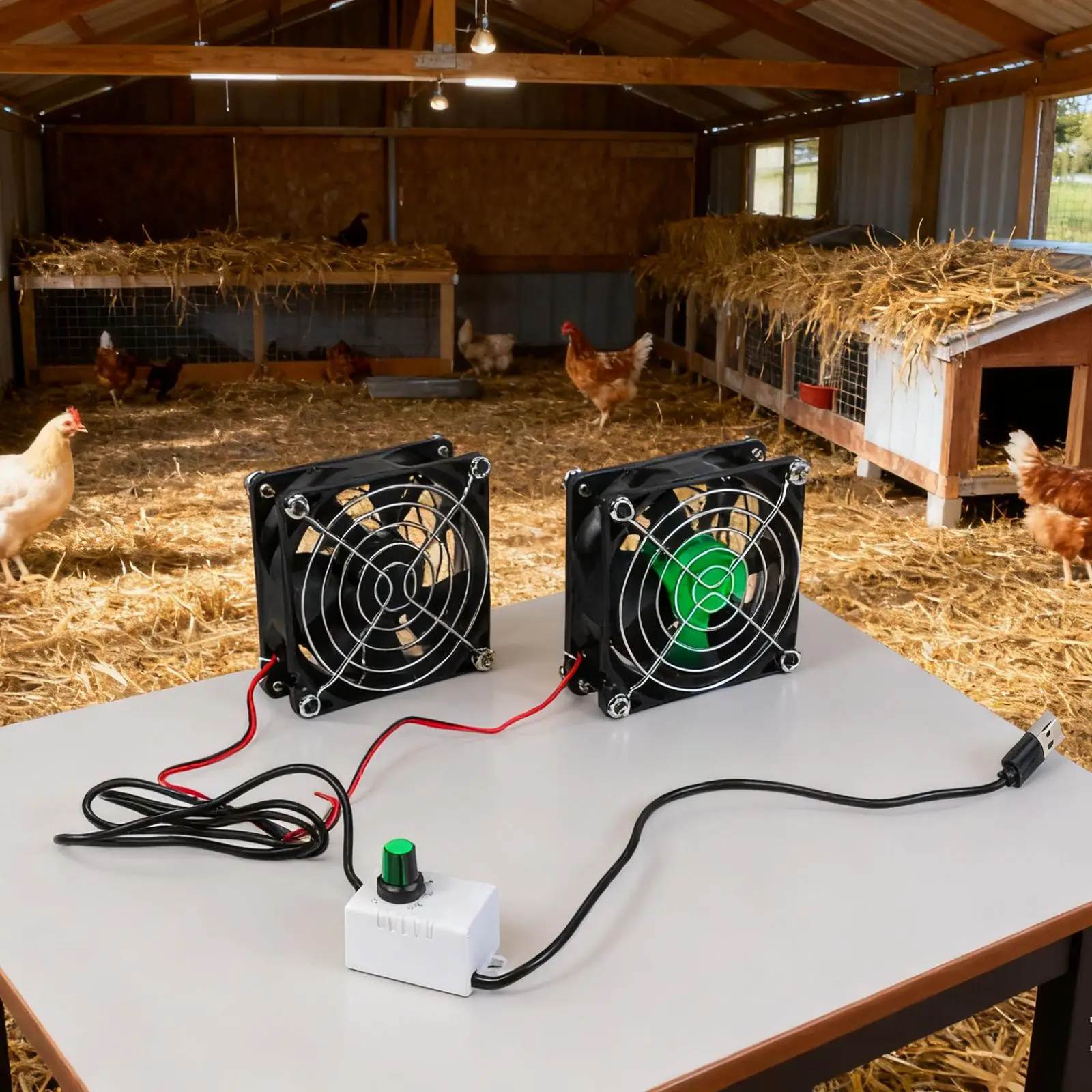 Вентилятор с регулируемой скоростью, вентиляция курятника, уровень шума 35, 38, DB-A, бесступенчатое регулирование скорости, универсальные варианты размера
Вентилятор с регулируемой скоростью, вентиляция курятника, уровень шума 35, 38, DB-A, бесступенчатое регулирование скорости, универсальные варианты размера