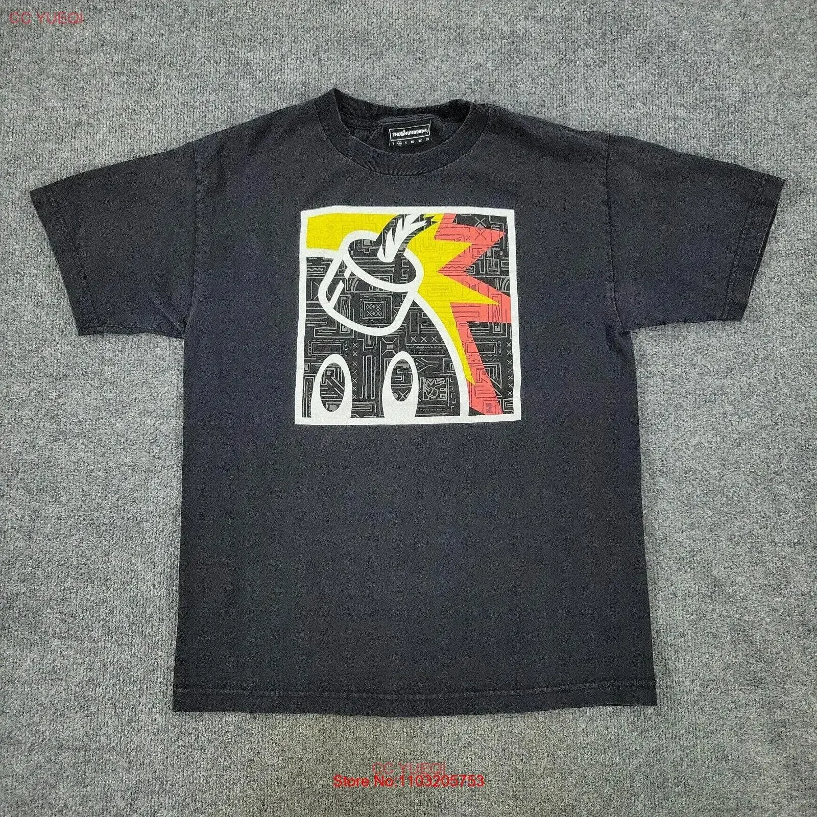 The Hundreds T Shirt Men's Medium Black Logo Streetwear vintage Washed Breathable homme streetwear graphic Stretched
The Hundreds T Shirt Men's Medium Black Logo Streetwear vintage Washed Breathable homme streetwear graphic Stretched