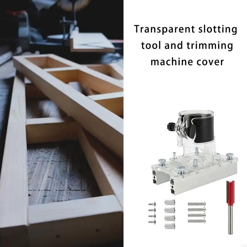 Transparent Slotting Cutter And Edges Trimmer Guard Set For 65Mm Routers Accuracy Woodworking With 0 5Cm Thickness Y5GB
Transparent Slotting Cutter And Edges Trimmer Guard Set For 65Mm Routers Accuracy Woodworking With 0 5Cm Thickness Y5GB