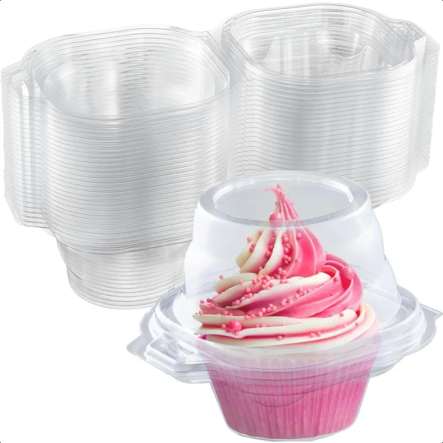 Individual Cupcake Containers 100 Pack Clear Plastic Disposable Cupcake Boxes Holders Single Cupcake Holder with Dome Lid Bulk
Individual Cupcake Containers 100 Pack Clear Plastic Disposable Cupcake Boxes Holders Single Cupcake Holder with Dome Lid Bulk