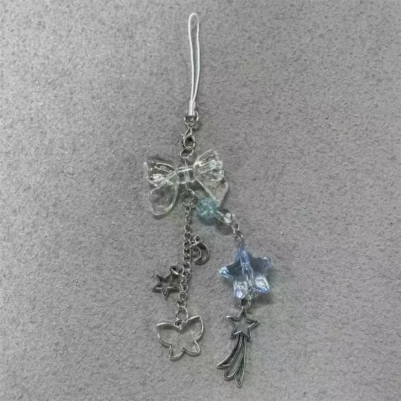 Cool Blue Transparent Bow Star Phone Charm, Butterfly Meteor Beaded Pendant, Y2K Anti-lost Strap for Phone & Bag
Cool Blue Transparent Bow Star Phone Charm, Butterfly Meteor Beaded Pendant, Y2K Anti-lost Strap for Phone & Bag