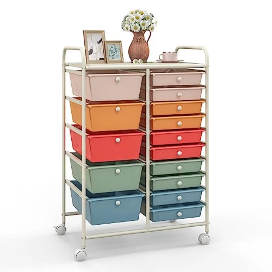 15 Drawers Rolling Cart Classroom Organizers Storage Cart with Wheels for Teacher Office Home School Supplies Tool Craft Art Pa
15 Drawers Rolling Cart Classroom Organizers Storage Cart with Wheels for Teacher Office Home School Supplies Tool Craft Art Pa