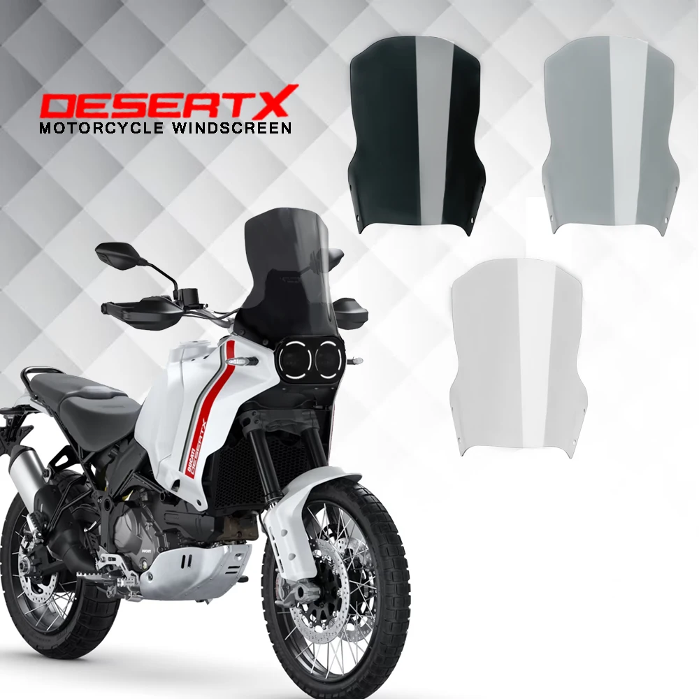 Motorcycle Windscreen Windshield Wind Deflector Windshield Covers Screen Lens For Ducati DesertX Desert X 2022 2023
Motorcycle Windscreen Windshield Wind Deflector Windshield Covers Screen Lens For Ducati DesertX Desert X 2022 2023