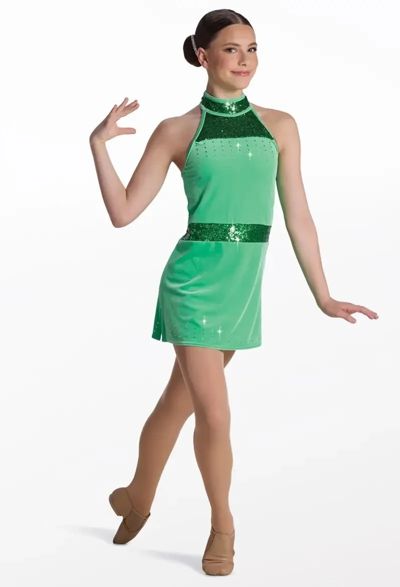 Ballet sequined short skirt jazz performance costume
Ballet sequined short skirt jazz performance costume