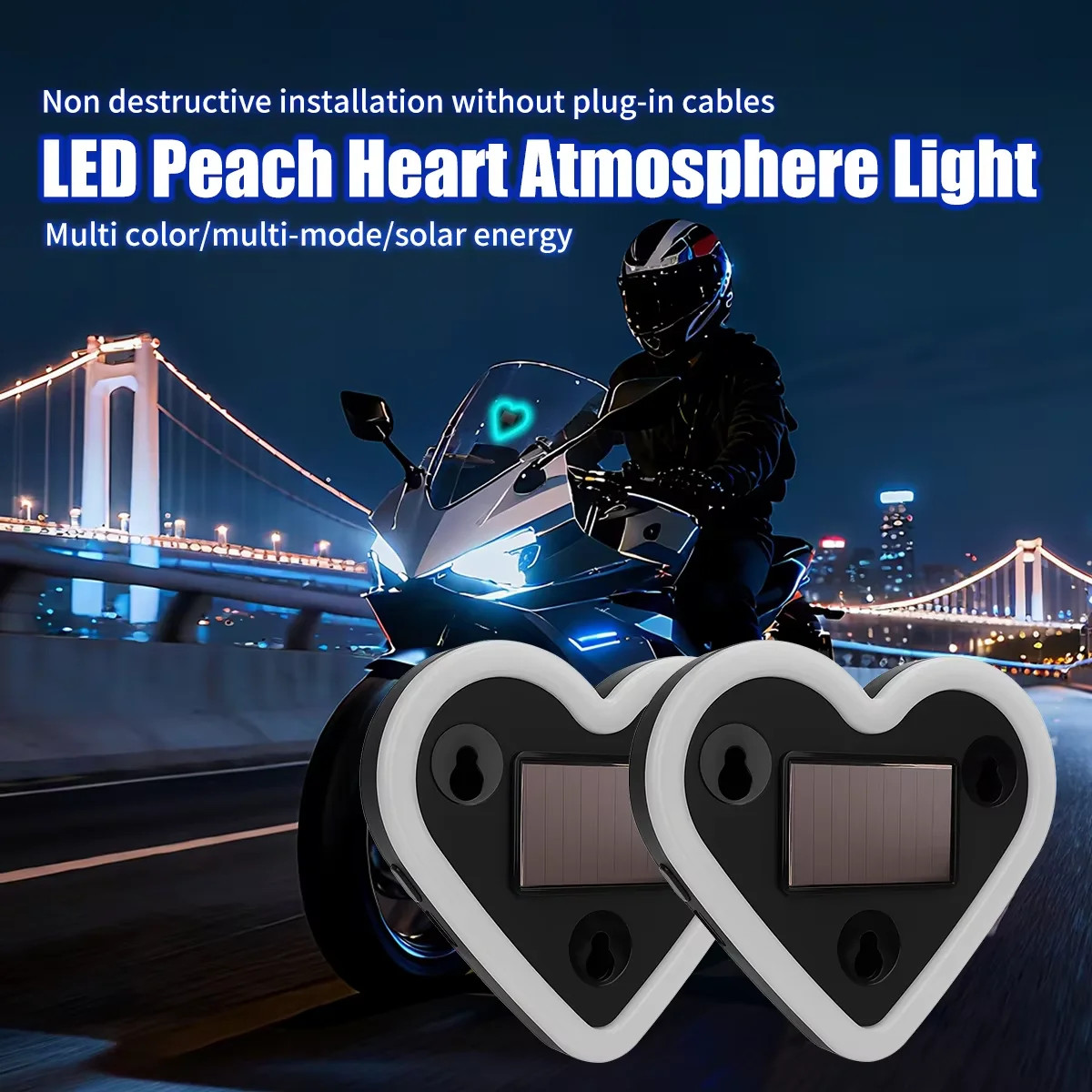 Motorcycle Solar Emitting Sweet Heart Atmosphere Light Wiring Free For Car Triangle Window Interior Motor Decoration Neon Lamp
Motorcycle Solar Emitting Sweet Heart Atmosphere Light Wiring Free For Car Triangle Window Interior Motor Decoration Neon Lamp