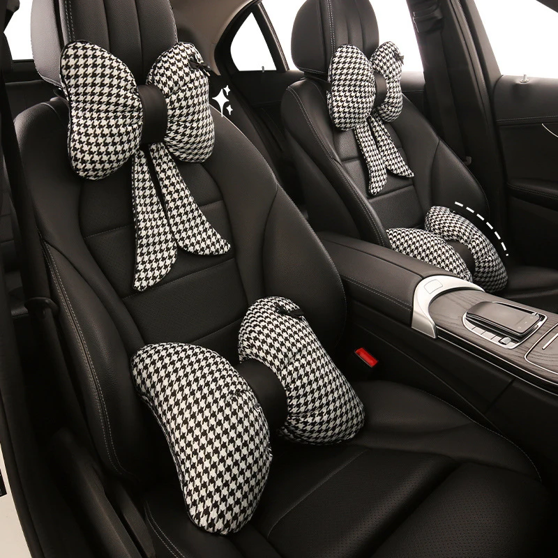 Cute Bow Car Headrest Neck Pillow, Fashion Women Unique Vehicle Pillow, Pair Ergonomic Cervical Support Cushion
Cute Bow Car Headrest Neck Pillow, Fashion Women Unique Vehicle Pillow, Pair Ergonomic Cervical Support Cushion