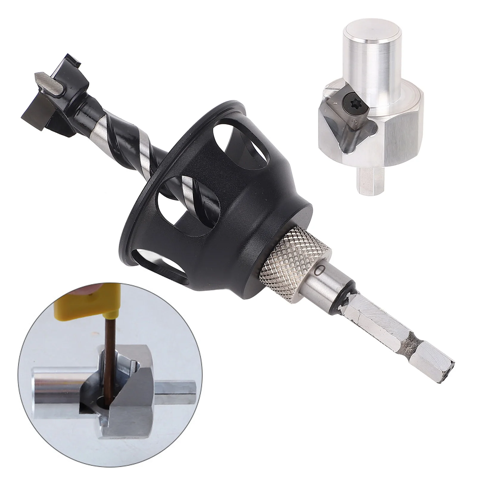 20mm Vertical Drill Guide Locator Jig Aluminium Alloy Ergonomic Structure Portable Straight Hole Drilling Fixture Set
20mm Vertical Drill Guide Locator Jig Aluminium Alloy Ergonomic Structure Portable Straight Hole Drilling Fixture Set