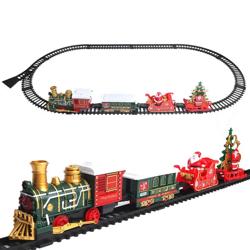 Christmas Train Electric Toys Interactive Locomotive Train Toy with Sound&Light Railway Car Toys Christmas Tree Decoration Gifts
Christmas Train Electric Toys Interactive Locomotive Train Toy with Sound&Light Railway Car Toys Christmas Tree Decoration Gifts