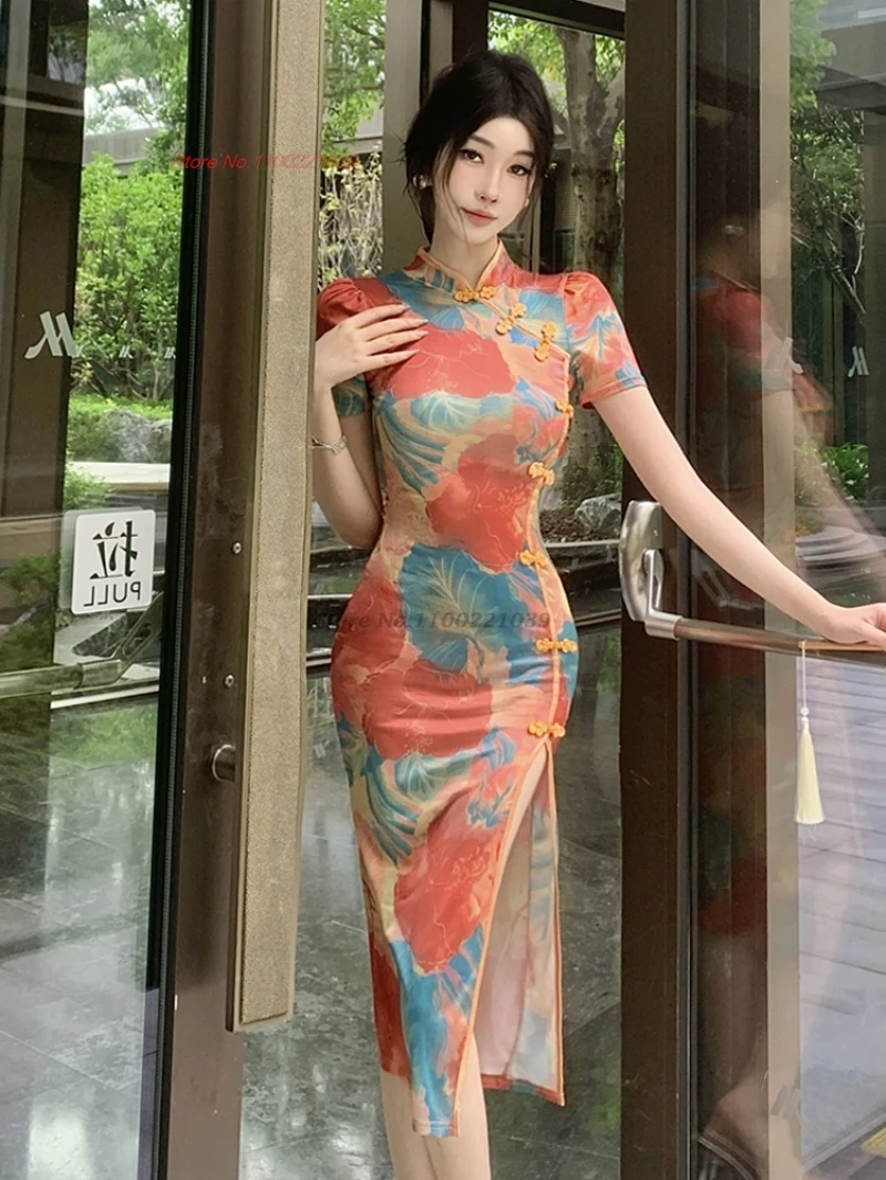 2025 chinese sexy cheongsam sleeveless qipao dress vintage flower print evening dress traditional banquet nightclub dress qipao
2025 chinese sexy cheongsam sleeveless qipao dress vintage flower print evening dress traditional banquet nightclub dress qipao