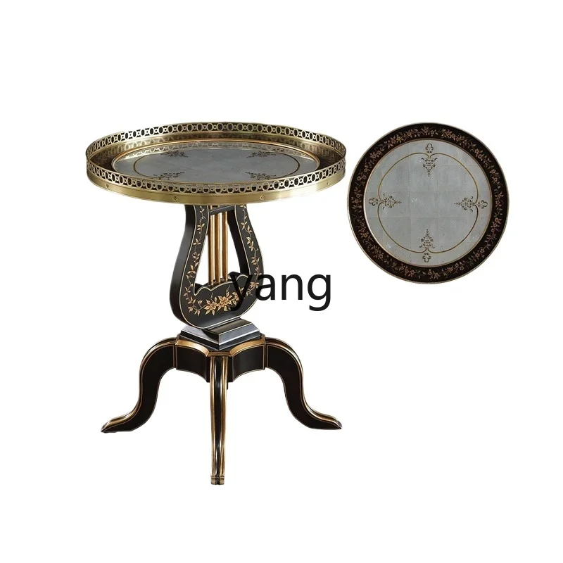 LT French luxury new Chinese sofa small corner table solid wood gold hand-painted small coffee table
LT French luxury new Chinese sofa small corner table solid wood gold hand-painted small coffee table