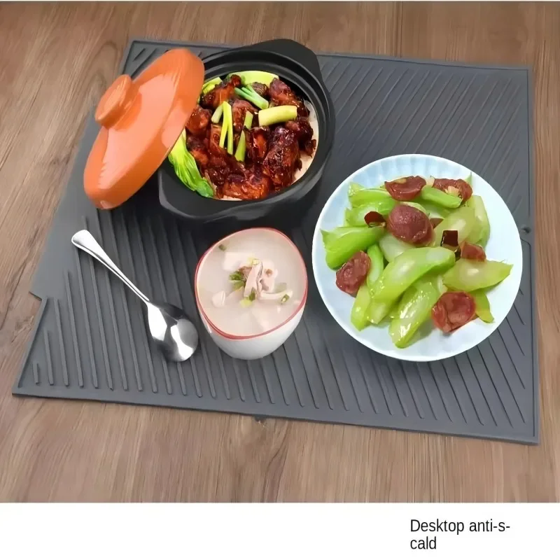 1PC Silicone Kitchen Drain Mat Non-Slip Drying Pad for Pots Dishes & Utensils Heat-Resistant Tableware Coaster
1PC Silicone Kitchen Drain Mat Non-Slip Drying Pad for Pots Dishes & Utensils Heat-Resistant Tableware Coaster