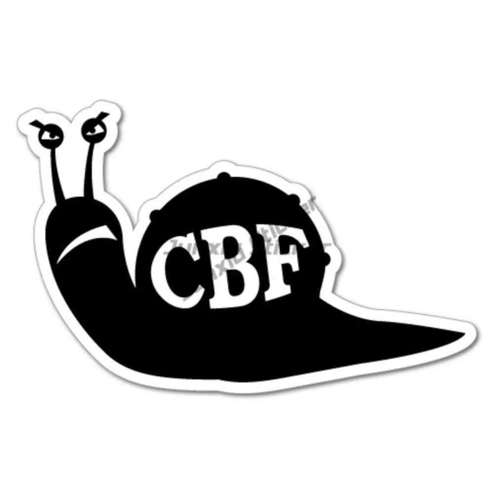 CBF SNAIL CAN'T BE F*CKED Sticker Decal Funny Vinyl Car Bumper Exterior Decorative Graphic Vent Decals
CBF SNAIL CAN'T BE F*CKED Sticker Decal Funny Vinyl Car Bumper Exterior Decorative Graphic Vent Decals