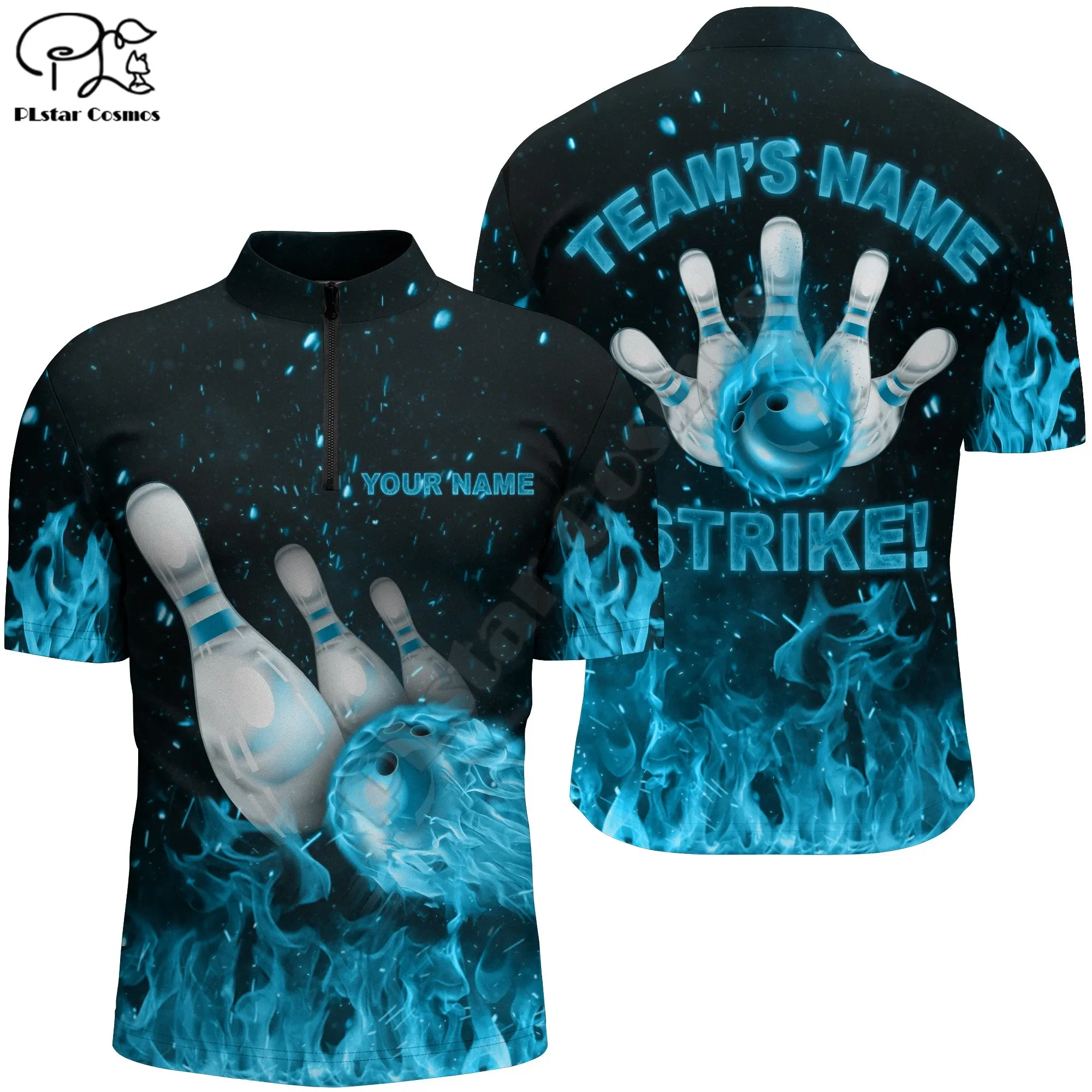 Custom Flames Bowling Shirt for Men Strike Bowling Jersey Team Fire League Bowling Quarter-Zip 3D Printed Polo Shirts Tees Tops
Custom Flames Bowling Shirt for Men Strike Bowling Jersey Team Fire League Bowling Quarter-Zip 3D Printed Polo Shirts Tees Tops