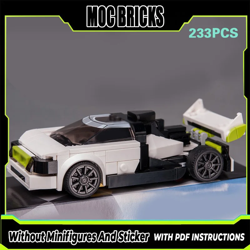 City Car Model MOC Building Bricks White Super Racing Car Modular Technology Gifts Holiday Assemble Children Toys Suit
City Car Model MOC Building Bricks White Super Racing Car Modular Technology Gifts Holiday Assemble Children Toys Suit