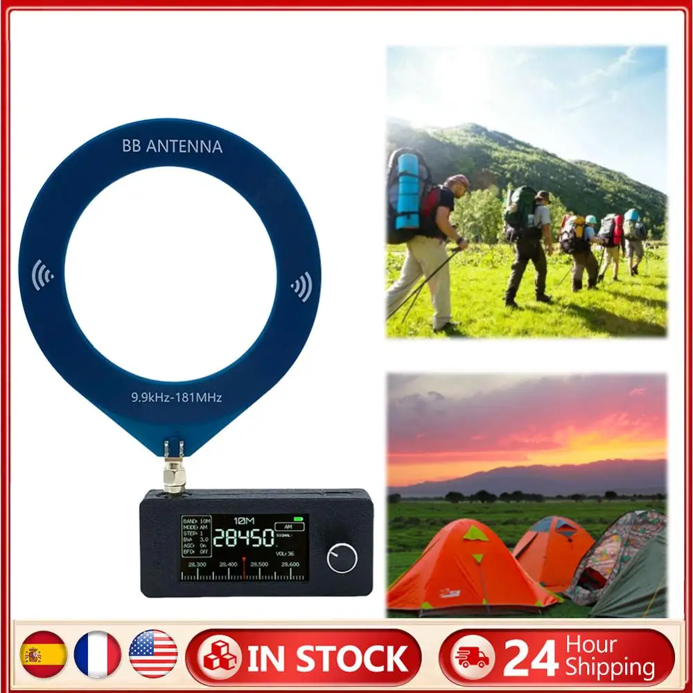 SI4732 0.5-108mhz Portable Radio LSB USB AM FM FM/AM Radio 1.9inch IPS Screen All Band Radio Receiver with Ring Antenna
SI4732 0.5-108mhz Portable Radio LSB USB AM FM FM/AM Radio 1.9inch IPS Screen All Band Radio Receiver with Ring Antenna