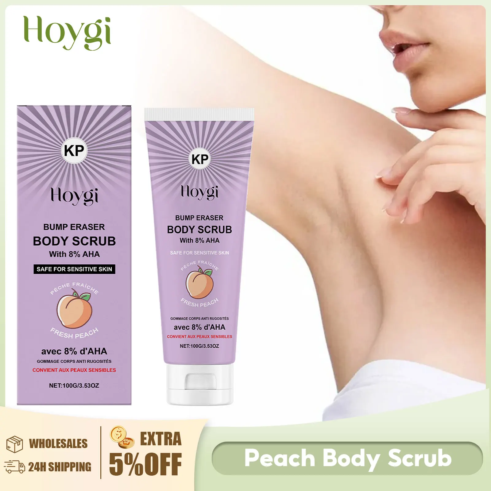 HOYGI Peach Body Scrub Deep Cleansing Underarm Removes Dirt Reduce Dryness Bleaching Exfoliation Chicken Skin Removal Skin Care
HOYGI Peach Body Scrub Deep Cleansing Underarm Removes Dirt Reduce Dryness Bleaching Exfoliation Chicken Skin Removal Skin Care