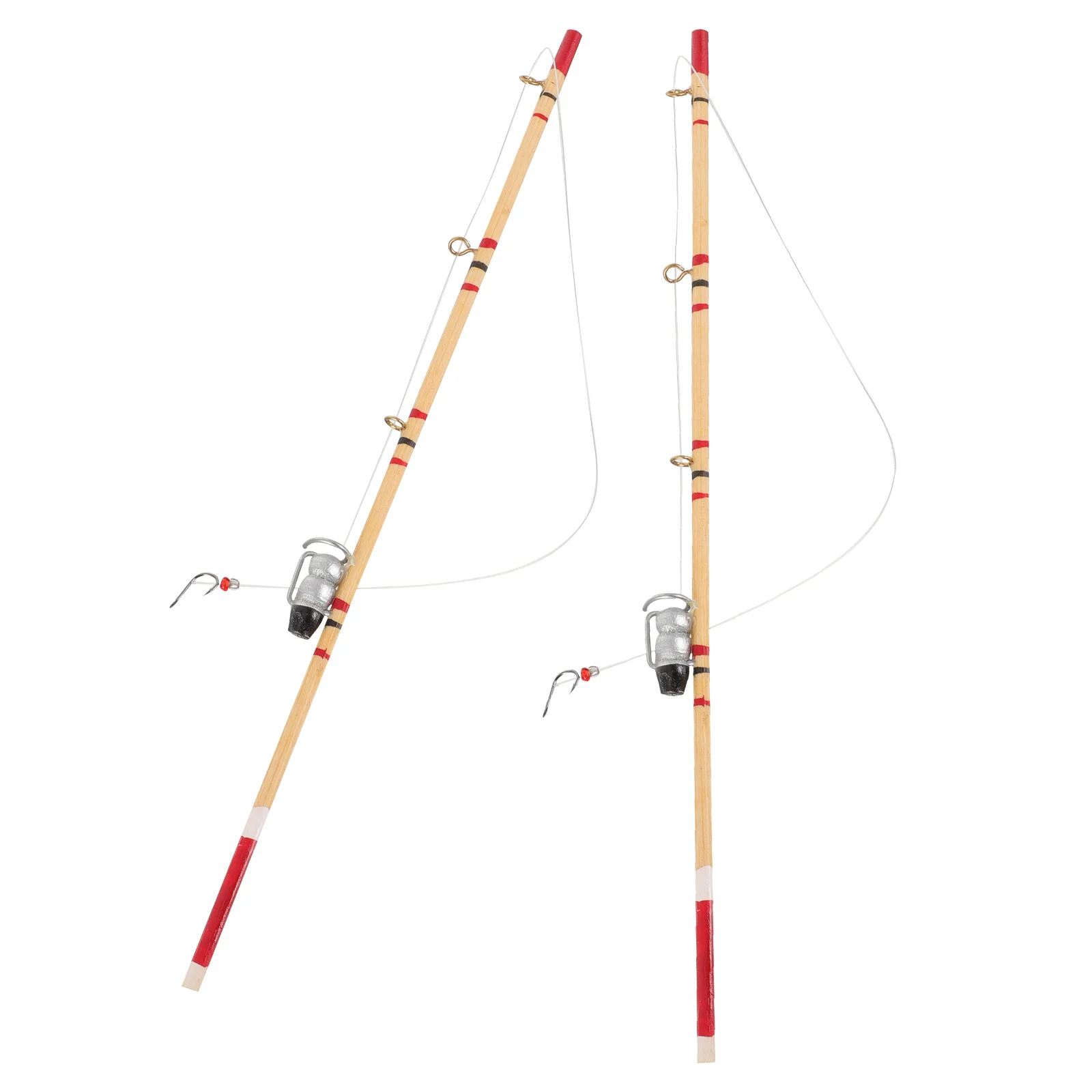 2 Pcs Miniature Food and Play Model Small Landscape Decoration Fishing Rod Wooden Portable for Scene House Supply Props Alloy
2 Pcs Miniature Food and Play Model Small Landscape Decoration Fishing Rod Wooden Portable for Scene House Supply Props Alloy
