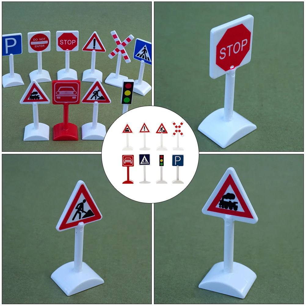 8Pcs Long Lasting Plastic Traffic Indicators Fine Workmanship Miniature Road Signs For Kids Vehicles
8Pcs Long Lasting Plastic Traffic Indicators Fine Workmanship Miniature Road Signs For Kids Vehicles