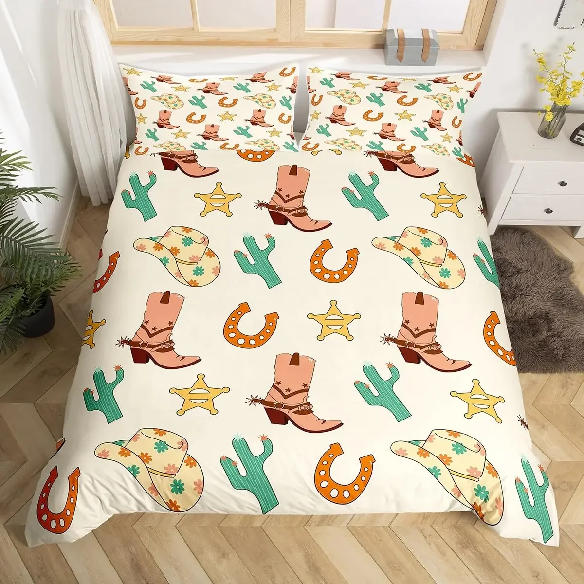 Rustic Farmhouse Bedding Set Western Horseshoe Duvet Cover For Boys Girls Teen Cowboys Cowgirls Quilt Cover With 2 Pillow Cases
Rustic Farmhouse Bedding Set Western Horseshoe Duvet Cover For Boys Girls Teen Cowboys Cowgirls Quilt Cover With 2 Pillow Cases