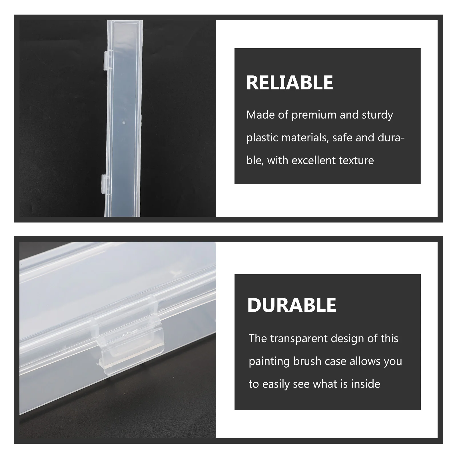 8pcs Transparent Water Paint Brush Case Portable Painting Pen Box Drawing Pencil Storage Organizer Clear Tool Container For
8pcs Transparent Water Paint Brush Case Portable Painting Pen Box Drawing Pencil Storage Organizer Clear Tool Container For