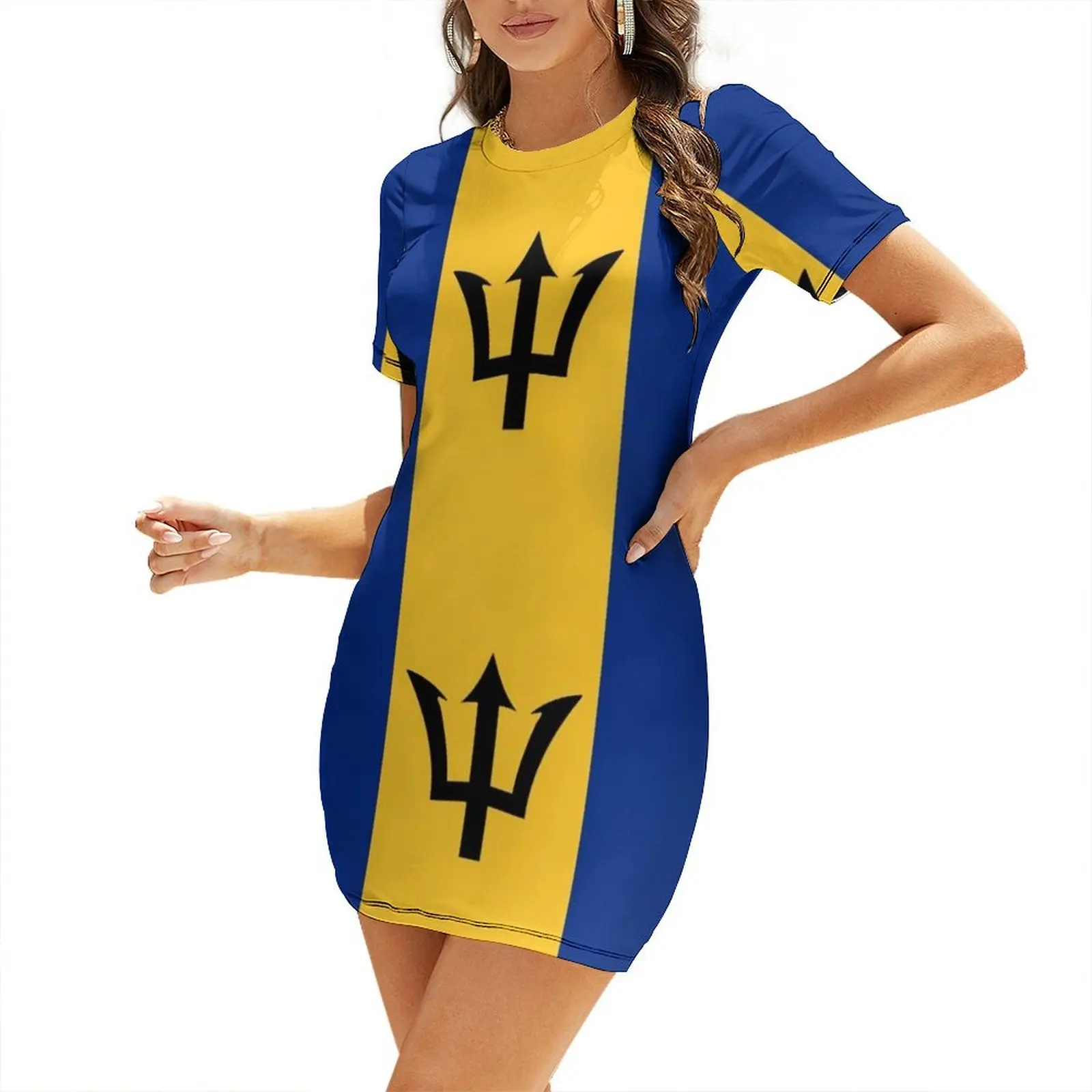 Barbados National Flag Short-Sleeved Dress party dresses women evening dress ladies summer dress woman 2026 trendy vintage
Barbados National Flag Short-Sleeved Dress party dresses women evening dress ladies summer dress woman 2026 trendy vintage