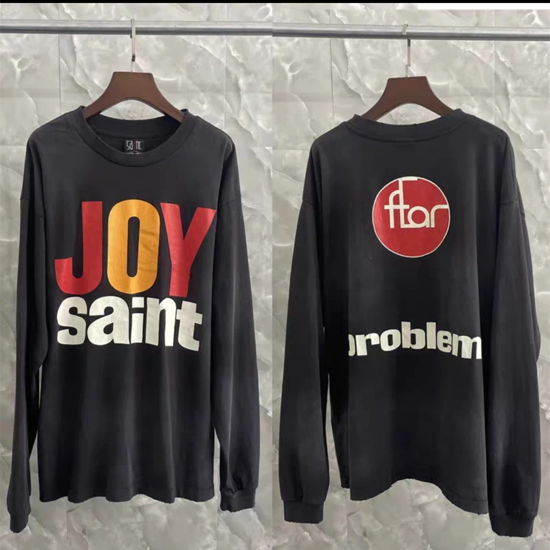 2025fw футболка с длинными рукавами SAINT, красочная футболка с буквенным принтом, мужские и женские футболки лучшего качества, футболки
2025fw футболка с длинными рукавами SAINT, красочная футболка с буквенным принтом, мужские и женские футболки лучшего качества, футболки