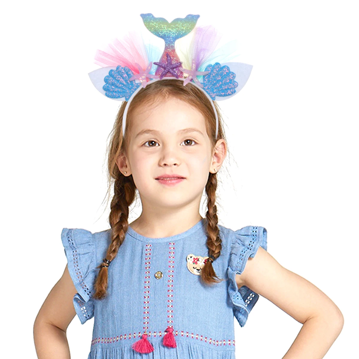 5pcs Mermaid Kid Hair Hoop Shell Mesh Girl Kid Party Funny Hair Hoop Accessories Birthday Cosplay Stage Props
5pcs Mermaid Kid Hair Hoop Shell Mesh Girl Kid Party Funny Hair Hoop Accessories Birthday Cosplay Stage Props